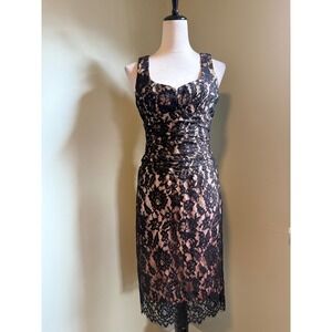 Nanette Lepore Black Lace Overlay 2
Glam Y2K whimsi festive sexy party shimmer